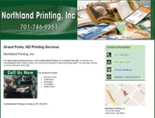 Tablet Screenshot of northlandprinting-gf.com